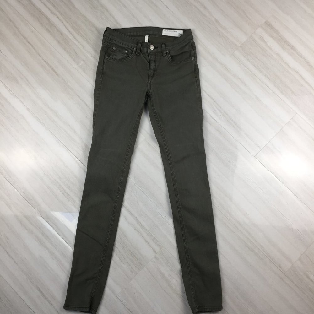 Rag & Bone 26 Distressed Fatigue Skinny Jean